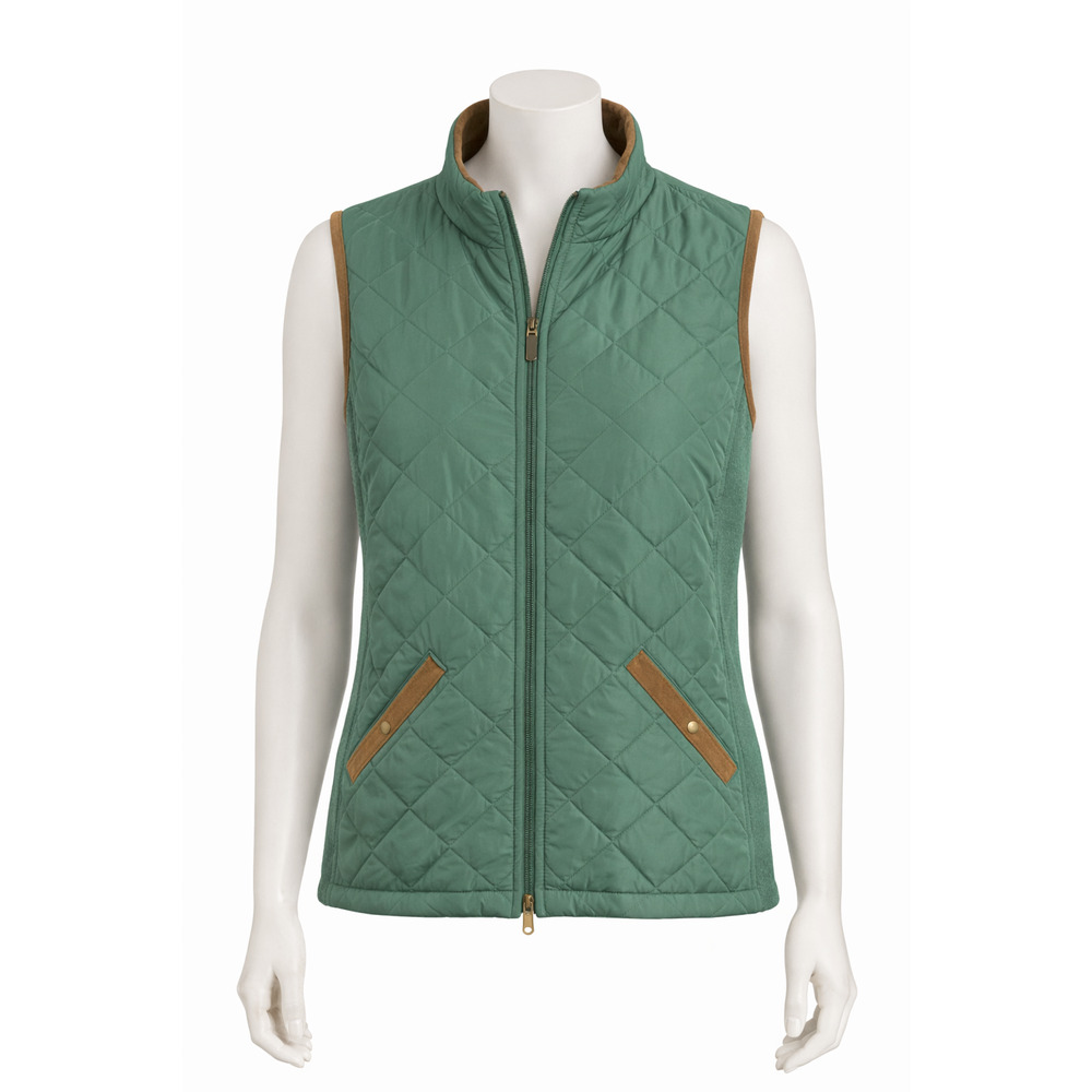 Croft & Barrow Green Quilted Sweater Vest Preppy Classic Golf Ivy XL